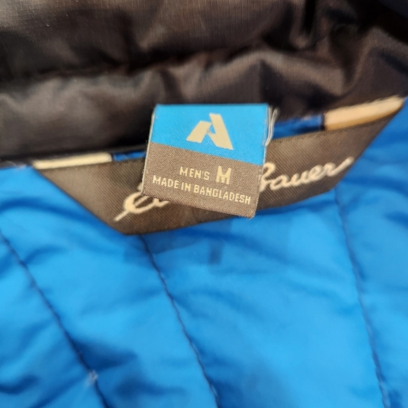 Eddie Bauer First Ascent STORMDOWN 800 Blue Full Zip Puffer Goose Jacket Mens M - Picture 6 of 11
